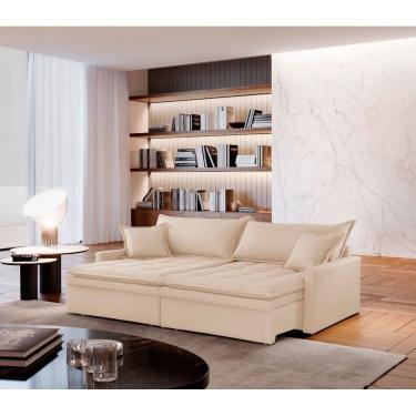 Imagem de Sofá Cama 2,10M Elegance Linho Meu Sofá Online