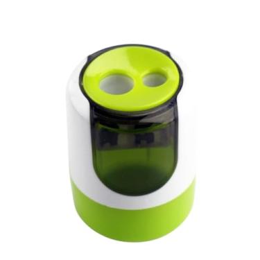 Imagem de Material de escritório escolar super durável com furo duplo branco combinando cores grossas com apontador de lápis de armazenamento e borracha de bala 784A