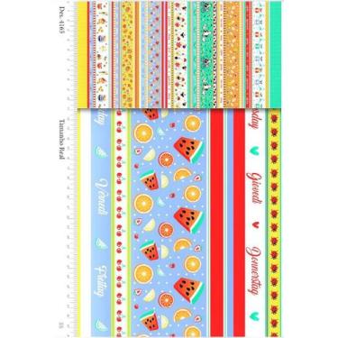 Imagem de Tecido Tricoline Barrado Semaninha - Teksana - 50 x 150 cm - Ideal par