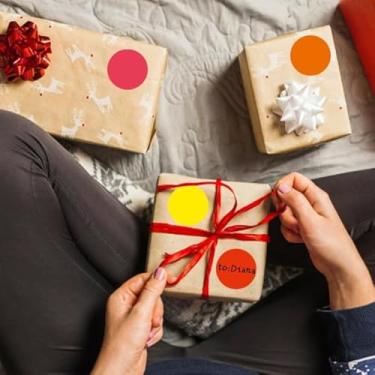 Imagem de 1400 peças de adesivos coloridos, redondos de 9,5 cm, 10 cores brilhantes, etiquetas autoadesivas para escritório, sala de aula, artesanato e organização de projetos