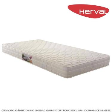 Imagem de Colchão Solteiro Herval Espuma Composta Bordado Frontier, 17x78x188 cm