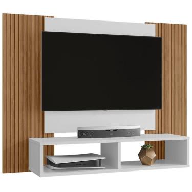 Imagem de Painel Suspenso 48 Pol 120 Cm Navi Branco Ripado Bechara Branco Ripado