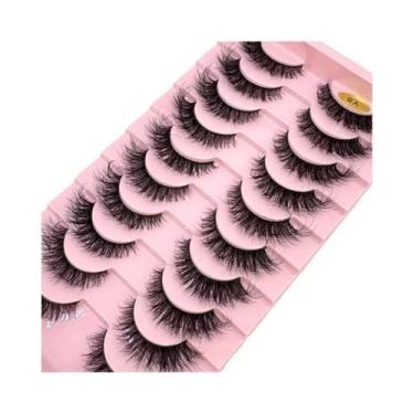 Imagem de Cílios Postiços DD Russian Mink 10 Pares Naturais Longos E Volumosos F