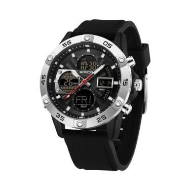 Imagem de Relógio Esportivo Militar Masculino À Prova D'Água Cronógrafo Quartz C