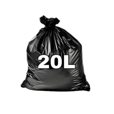 Imagem de Sacos De Lixo Preto 20l Super Reforçado 5 Micra 100 Unid