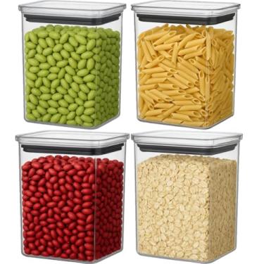 Imagem de Porta Mantimentos, Kit 2 Potes Hermeticos Cozinha Alimentos Organizador 1,3 L(4)