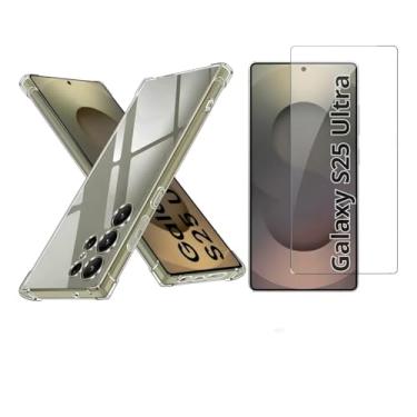 Imagem de Kit Capa Anti Impacto Capinha + Pelicula 3d Para Samsung Galaxy Todos Modelos (Galaxy S23 Ultra)