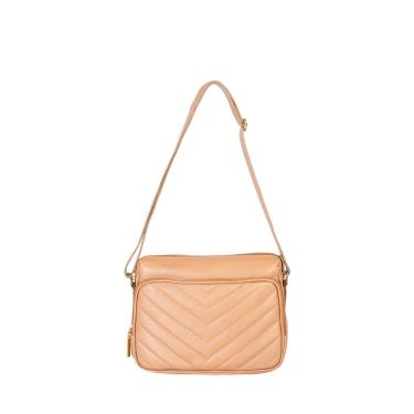 Imagem de Bolsa de couro liso tiracolo Anita