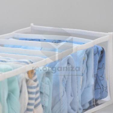 Imagem de 1 Colmeia Organizadora Roupas de Bebe (40x15x10) para Gavetas Meias Cu