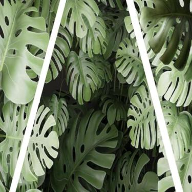 Imagem de Quadro Decorativo Neon com Estampa de Folhas Naturais Glow com Luz Integrada 30x30cm