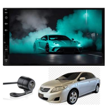 Imagem de Multimídia MP5 Corolla 2009 2010 2011 2012 2013 2014 Tela de 7P Carplay e Android Auto sem fio + Câmera de ré - ADAK