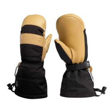 Imagem de CHOPPER MILL Luva de montanha adulto para esqui, snowboard, trenó, isolada com punho extralongo para manter as mãos quentes no inverno, natural, tamanho 7