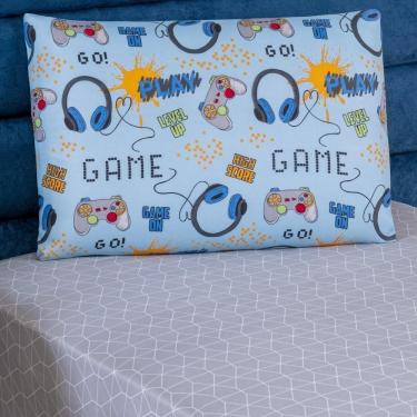 Imagem de Jogo De Cama Lençol Bouti Infantil Kids Solteiro 02 Peças - Game