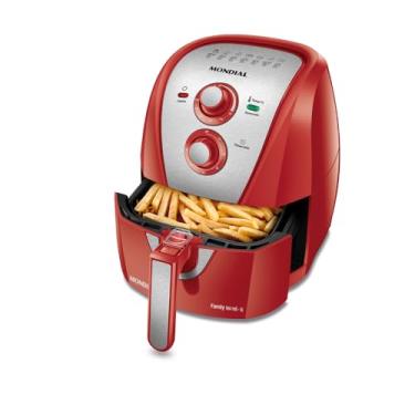 Imagem de MONDIAL Fritadeira Sem Óleo Air Fryer 4L, Vermelho/Inox, 1500W, 110V - AFN-40-RI