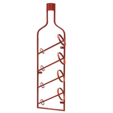 Imagem de Prateleiras de vinho de parede para garrafas de vinho, suporte único para garrafa de vinho, prateleira de armazenamento de parede para casa, bar, sala de jantar, cozinha