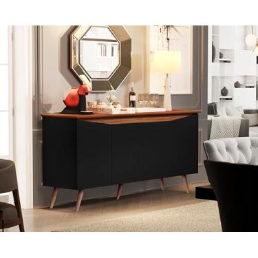 Imagem de Buffet Encanto 4 Portas - JM3 Moveis (Preto/Freijó)