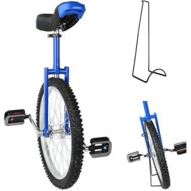 Imagem de 16/18/20/61.0 cm Wheel Trainer Monociclo Altura Ajustável Skidproof Mountain Tire Balance Exercício de Ciclismo, com Suporte Monociclo (61 cm)