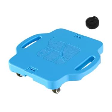 Imagem de Lljsszr Jogo de Coordenação Infantil com Plataforma de Chão E Alças para Brincadeiras em Parques E áreas Internas. Ideal para Sentar E Brincar Sentado, Azul