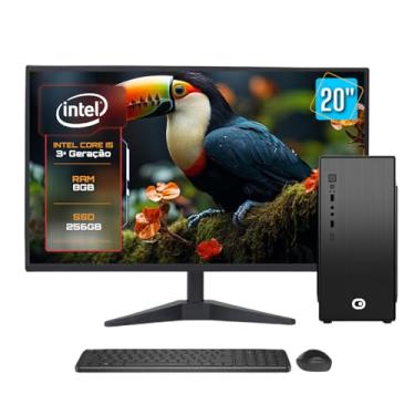 Imagem de Computador Completo 2Eletro Speed Intel Core i5, 8GB RAM, SSD 256GB, Bivolt, Monitor 20" LED - CD2E-0110SP