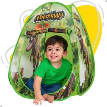 Imagem de Barraca Infantil Cabaninha Toca Dos Dinossauros Dobrável G - DM Toys
