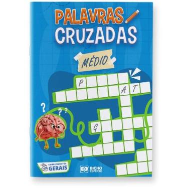 Imagem de Livro de Atividades Cruzadinhas Nível Médio  Pacote com 10 - Bicho Esp