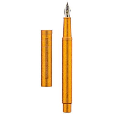 Imagem de Hongdian 1851 Caneta-tinteiro floresta, flores douradas, ponta extrafina, design clássico com conversor e estojo de caneta de metal