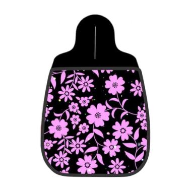 Imagem de Lixeira De Carro Organizador Lixinhocar Flor Rosa Neon Preto
