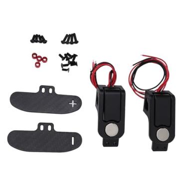 Imagem de aqxreight Pá de Mudança de Engrenagem de Sucção Magnética CNC Suporte de Liga de Alumínio Paddle Shifter de Volante de Fibra de Carbono para Fanatec 923 G29 G27 G25 a e Experiência de Imitação