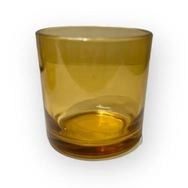 Imagem de Copo porta-escovas / vela 265ml ambar - importado