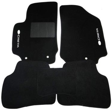 Imagem de Tapete Automotivo Creta Carpete Luxo 11mm Preto - Tapecars