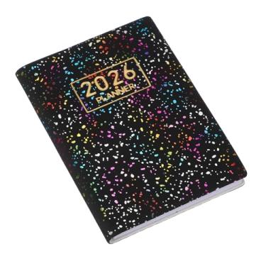 Imagem de PATIKIL Caderno planejador diário 2026, 10,7 x 7,9 cm, 64 folhas sem data para fazer listas de tarefas diárias, semanais, mensais, caderno de bolso para escritório, casa, estudo, trabalho, remoção de
