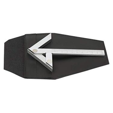 Imagem de Hyuduo Medidor de Marcação Central, Localizador de Centralização Preciso, Réguas de Estrutura de 100 * 70mm Com Corpo de Aço Carbono, Medição de ângulo para Marcenaria