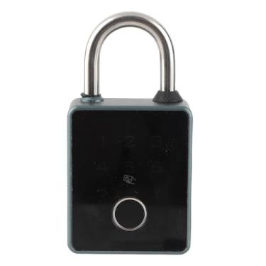 Imagem de Generic Cadeado de Segurança Digital, 30 Grupos de Senhas, Cartão Recarregável Usb, Acesso por Aplicativo, Cadeado de Impressão Digital, 5 Em 1, Desbloqueio para Armários Escolares (#2)