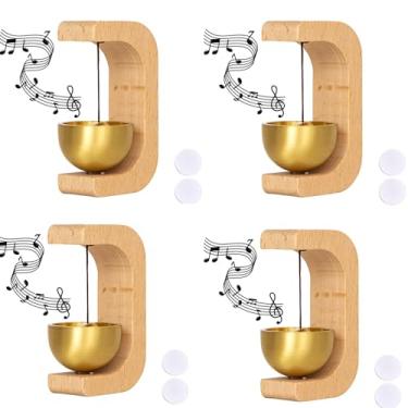 Imagem de Sino de lojista para abertura de porta, campainha magnética de madeira, sino de vento para porta, loja, geladeira, varanda, jardim, entrada, restaurante, escritório, presente de inauguração de casa