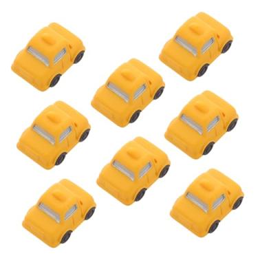 Imagem de IMIKEYA 8pcs Miniature Taxi Figurines Creative Tiny Vehicle Ornaments for DIY Micro Landscape Decor for Home Office Settings