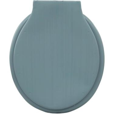Imagem de Assento de Vaso Sanitário Chapéu de toalete oval com tampa, adapta-se à maioria dos tamanhos(CINZA ESCURO (SOPRADO))