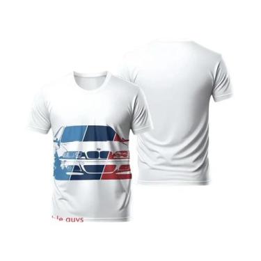 Imagem de Camiseta Esportiva De Manga Curta BMW Para Homens, Performance De Verã