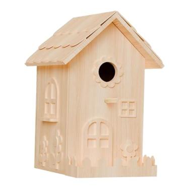 Imagem de Gralara Kit de Casinha de Pássaros Faça Você Mesmo, Artesanato em Madeira, de Pássaro Inacabado, Kit de Artesanato em Madeira para Crianças, Ideal para
