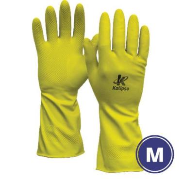 Imagem de Luva Latex Super Silver T08 M Amarelo Kalipso