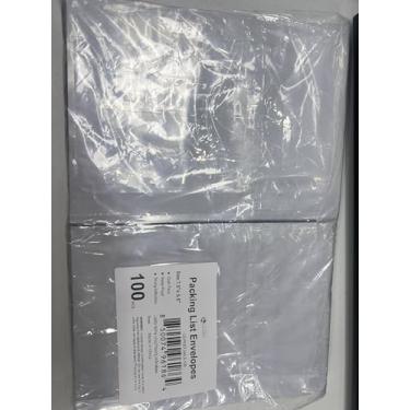 Imagem de L LIKED Envelopes transparentes de 19 x 14 cm, 100 peças, etiquetas adesivas para envio