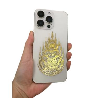 Imagem de 4 adesivos de escritura de amuleto tailandês Feng Shui para garantir riqueza e sorte, talismã, amuletos de boa sorte, amuletos de boa cultura, saúde, feng shui, decoração chinesa, decoração Zen