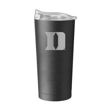 Imagem de Logo Brands NCAA Duke Blue Devils Etch Copo de aço inoxidável de 590 ml – Logotipo gravado | Aço inoxidável revestido com pó | Tampa deslizante | Mantém as bebidas quentes e frias por horas