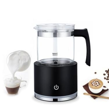 Imagem de Batedor de Leite Elétrico e Vaporizador Desmontável 8 45oz 250ml 600W Controle Operação Silenciosa 2 em 1 Espuma Quente Fria para Café Espresso Chocol