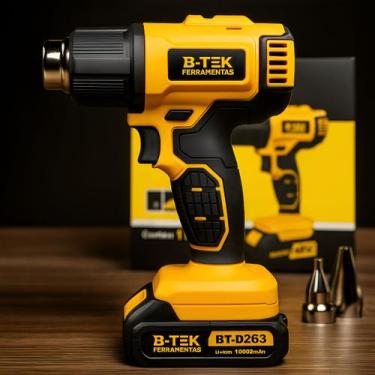 Imagem de Soprador Bivolt Térmico Profissional 400w Digital 2 Baterias - RR CASA