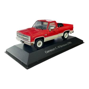 Imagem de Miniatura Chevrolet C10 Silverado 1986 Vermelho Metal 1:43 - Luppa