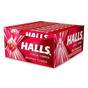 Imagem de Drops Cereja Novo Formato Halls 588Gr c/21 unid. - Adams
