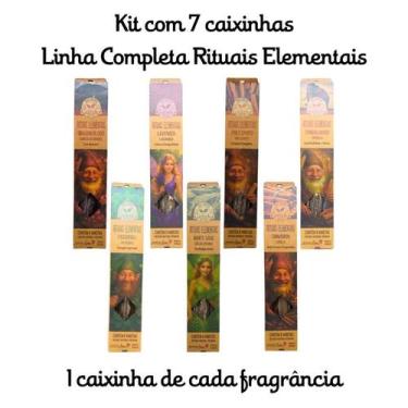 Imagem de KIT C/7 Incensos Goloka Vareta Linha Rituais Elementais