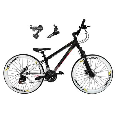 Imagem de Bicicleta Aro 26 Vikingx Tuff X44 Alumínio 21v Câmbios Shimano TZ Aros Vmaxx Freio a Disco-Unissex