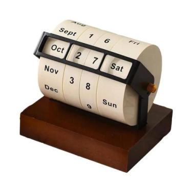 Imagem de Calendário De Mesa Rotativo Grande Com Roda De Contagem Regressiva Per