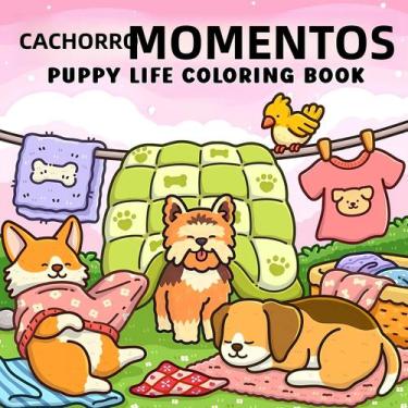 Imagem de Livro De Colorir Para Adultos Com Padrões Fofos E Fáceis DOG MOMENTS P